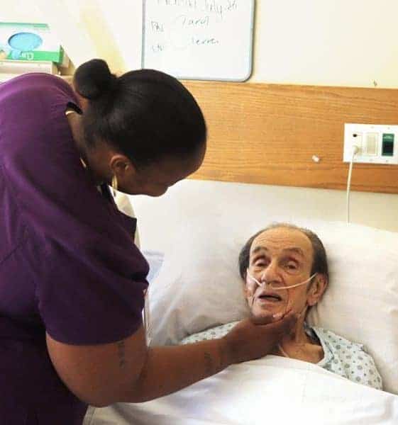 Patient at The Connecticut Hospice Inpatient Hospital