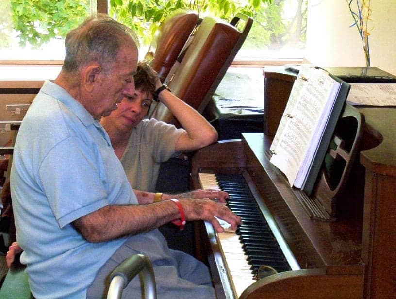 Connecticut Hospice Patient Playing Paino