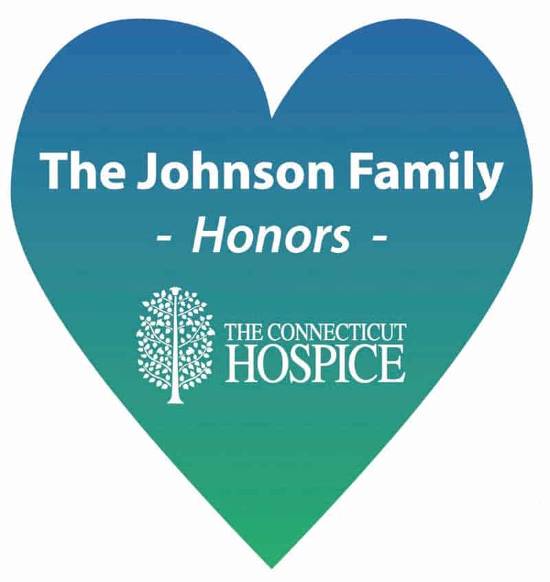 Hospice Hero Heart with family name