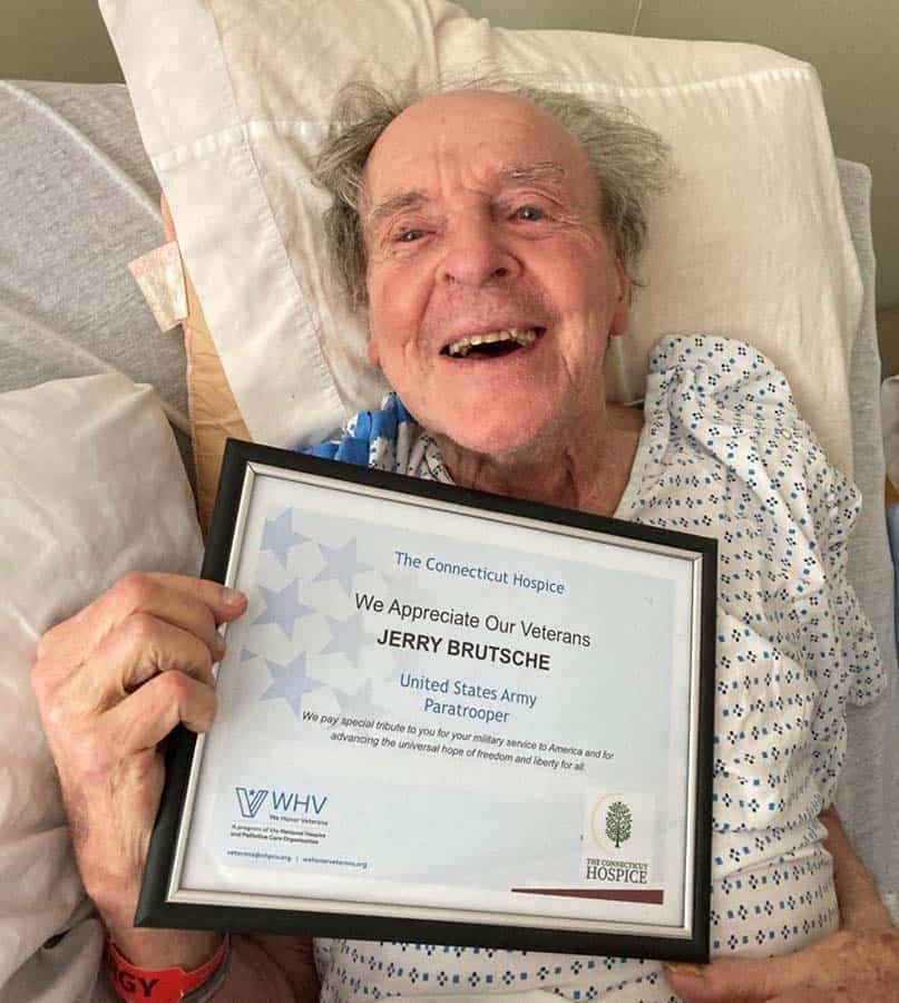 Smiling Veteran with cert