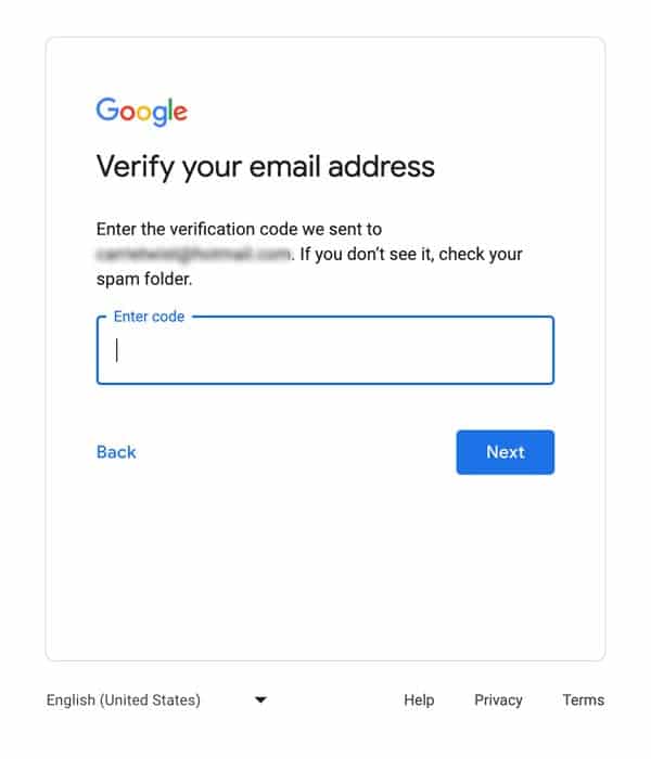 verify email