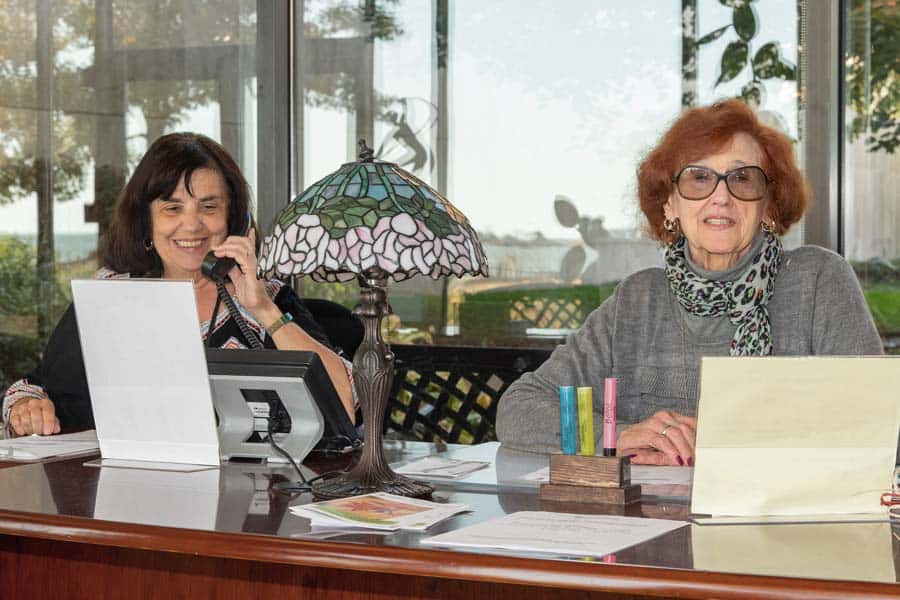 Volunteers manning the phones