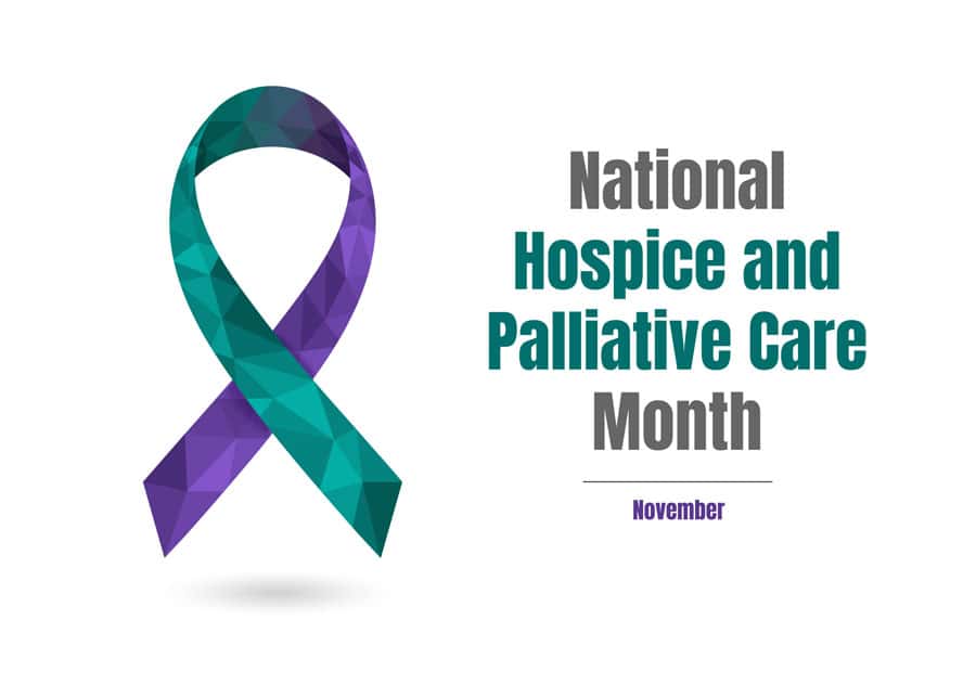 ribbon for National Hospice and Palliative Care Month