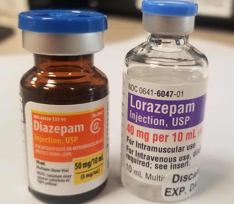 Vials of Benzodiazepines