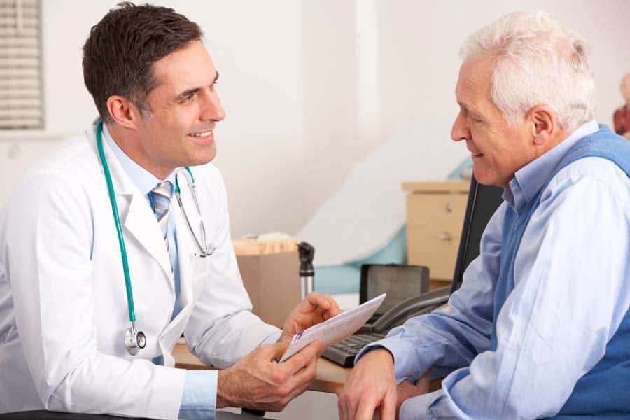 Palliative Care Doctor speaking with a patient