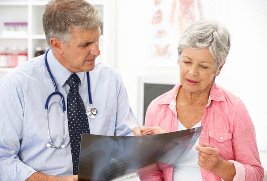 Doctor with female patient